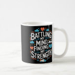 Självmordsmedvetande Depression Oro Psykisk hälsa Kaffemugg<br><div class="desc">Suicide Awareness Depression Anxiety Mental Health Awareness 15</div>
