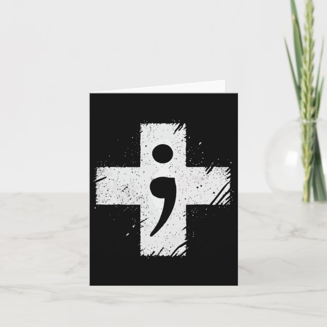 Självmordsmedvetande Depression Oro Psykisk hälsa Kort (Framsida)