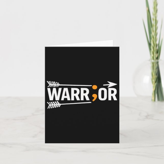 Självmordsmedvetande Depression Oro Psykisk hälsa Kort (Framsida)