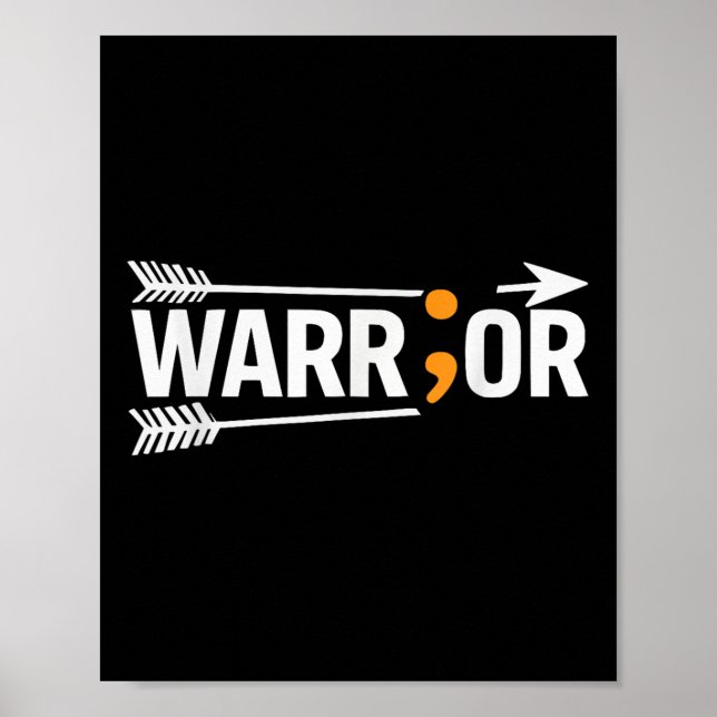 Självmordsmedvetande Depression Oro Psykisk hälsa Poster (Framsidan)