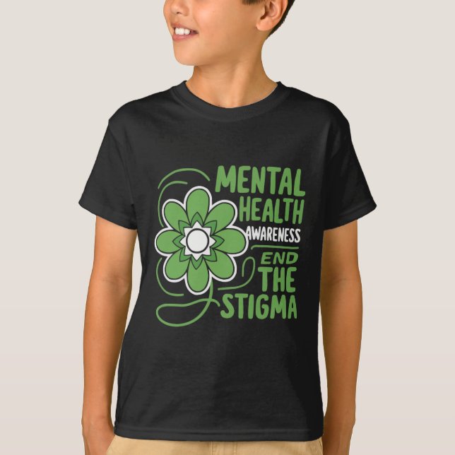 Självmordsmedvetande Depression Oro Psykisk hälsa T Shirt (Framsida)