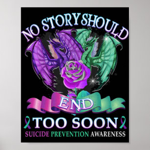 Självmordsmedvetande Dragon Ingen artikel bör slut Poster