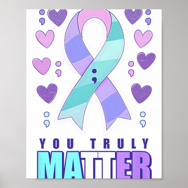 Självmordsmedvetande Du har verkligen problem Poster (Framsidan)