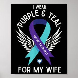 Självmordsmedvetande I Bära Teal and Lila åt mig Poster