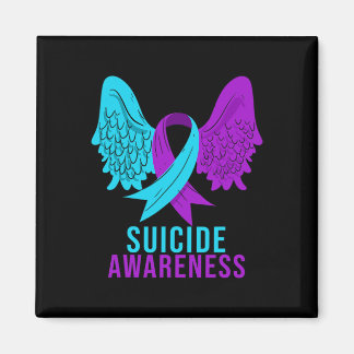 Självmordsmedvetande Ribbon Pental Health Depressi Magnet