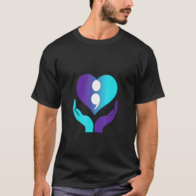Självmordsmedvetandedagen T Shirt (Framsida)