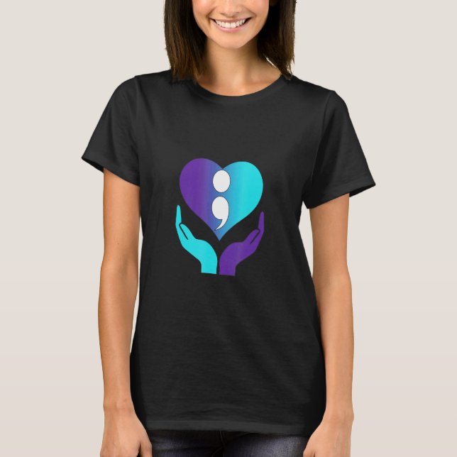 Självmordsmedvetandedagen T Shirt (Framsida)