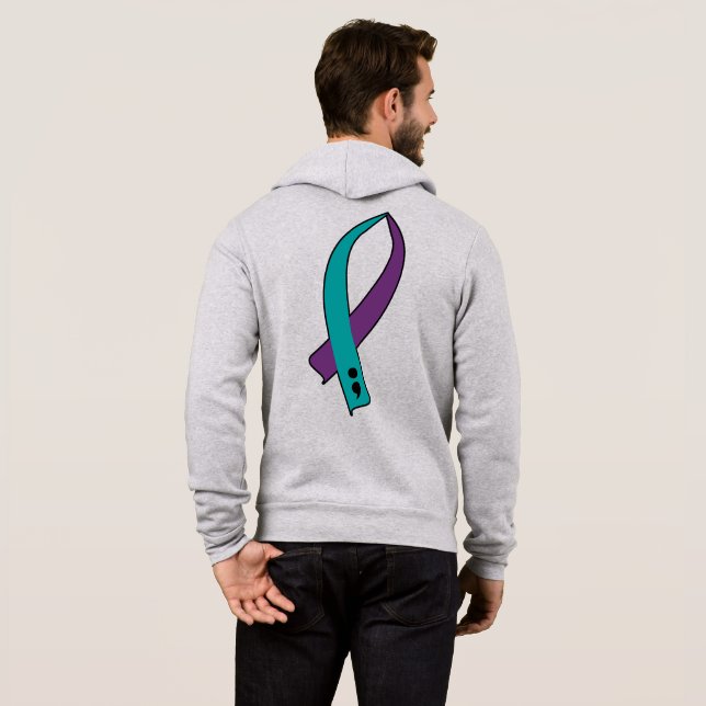 Självmordsmedvetandesnutt T Shirt (Hel baksida)