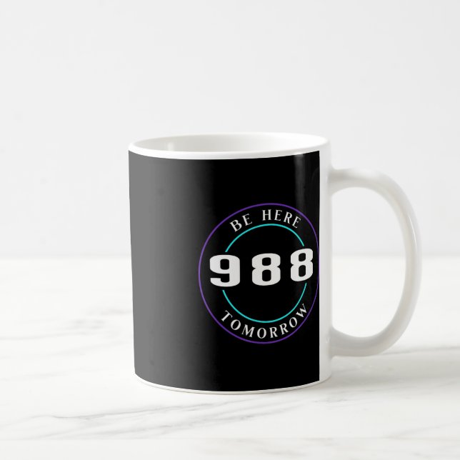 Självmordsmedvetenhet 988 - Förebyggande av självm Kaffemugg (Höger)