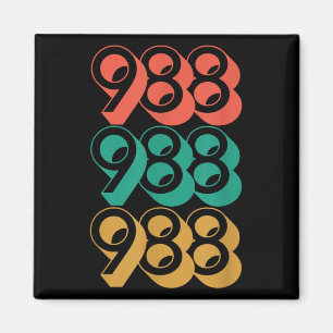 Självmordsmedvetenhet - 988 Shirt - Självmordsföre Magnet