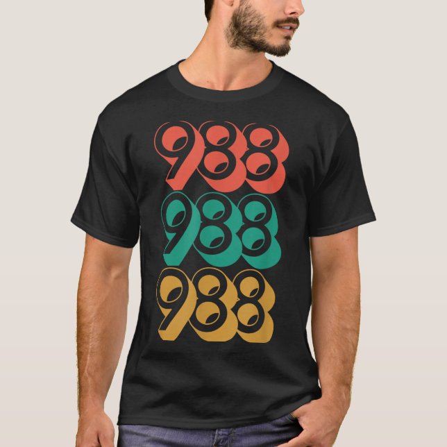 Självmordsmedvetenhet - 988 Shirt - Självmordsföre T (Framsida)
