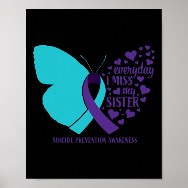 Självmordsmedvetenhet Syster Kärleksfull Minne Sjä Poster (Framsidan)