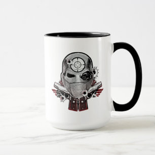 Självmordsquaden Deadshot maskerar & Mugg