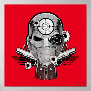 Självmordsquaden Deadshot maskerar & Poster