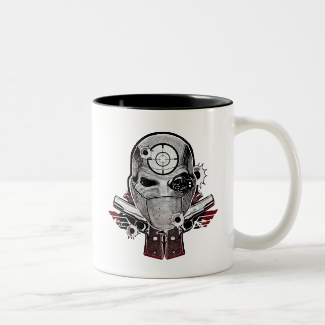 Självmordsquaden | Deadshot maskerar & Två-Tonad Mugg (Höger)