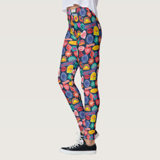 Självmordstorget | Harley Quinn Badge Mönster Leggings