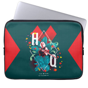 Självmordstorget Harley Quinn Blommigt Diamond Laptop Fodral