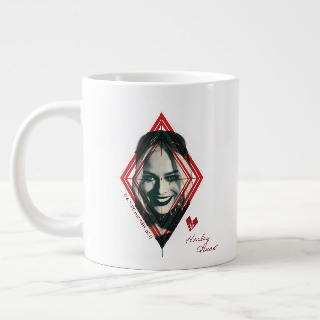 Självmordstorget | Harley Quinn Diamond Target Jumbo Mugg (Vänster)
