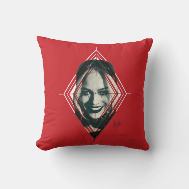 Självmordstorget | Harley Quinn Diamond Target Kudde (Framsida)