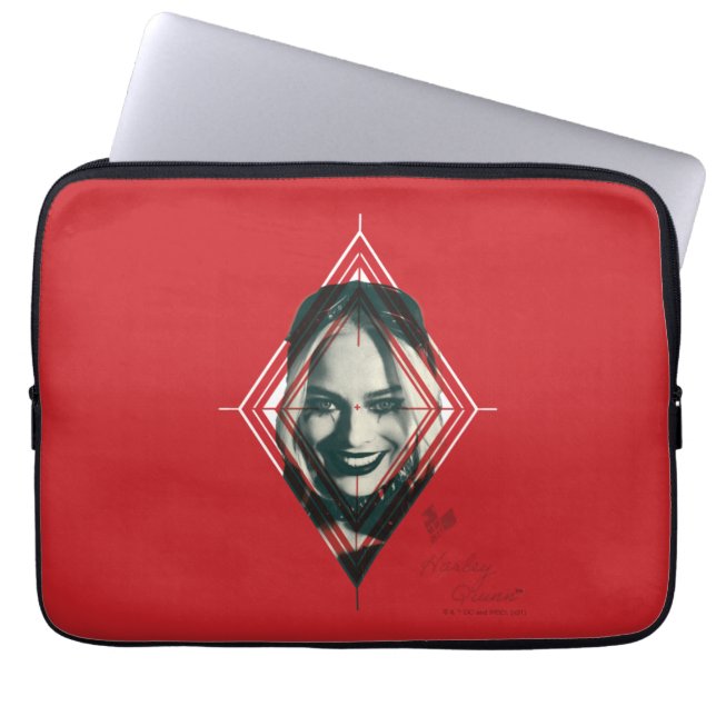 Självmordstorget | Harley Quinn Diamond Target Laptop Fodral (Framsidan)