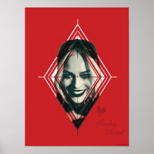 Självmordstorget Harley Quinn Diamond Target Poster