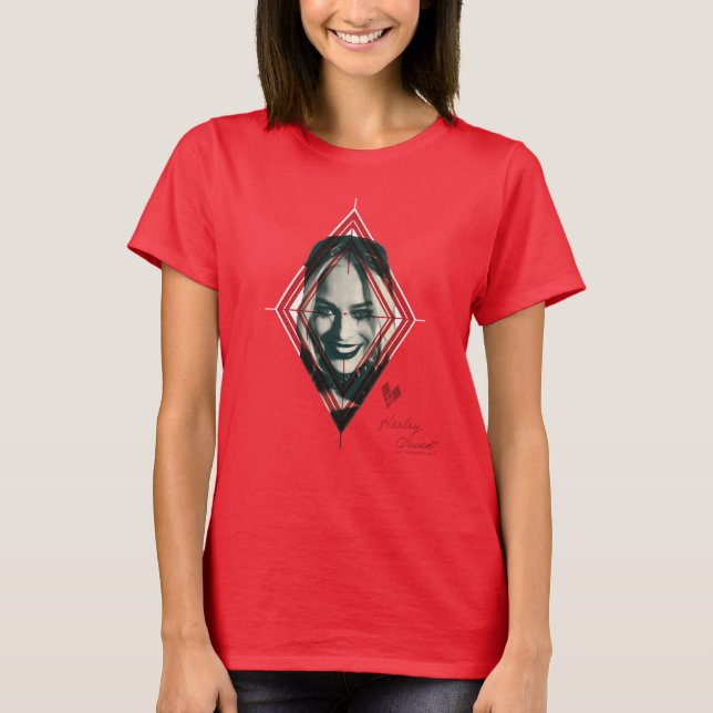 Självmordstorget | Harley Quinn Diamond Target T Shirt (Framsida)