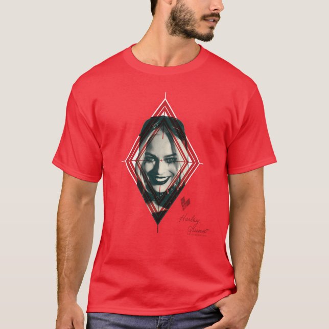 Självmordstorget | Harley Quinn Diamond Target T Shirt (Framsida)