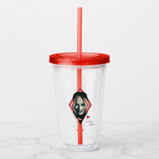 Självmordstorget | Harley Quinn Diamond Target Take Away Mugg (Framsida)