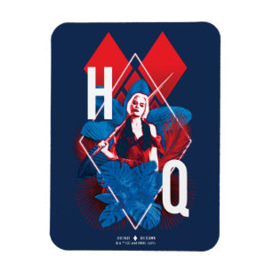 Självmordstorget Harley Quinn Fern & Diamonds Magnet