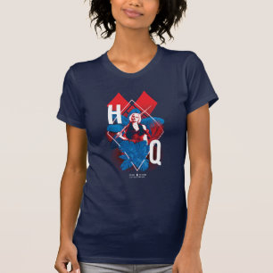 Självmordstorget Harley Quinn Fern & Diamonds T Shirt