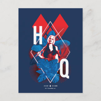 Självmordstorget | Harley Quinn Fern & Diamonds Vykort