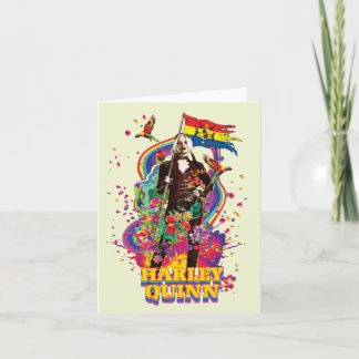 Självmordstorget | Harley Quinn Flowers & Rainbow Anteckningskort