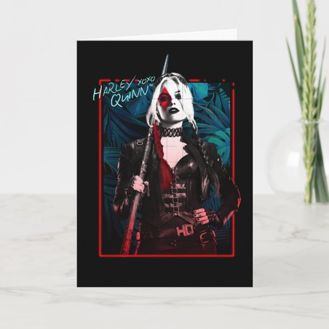 Självmordstorget | Harley Quinn & Grönt Ferns Kort (Framsida)