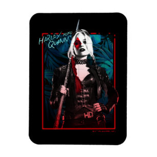 Självmordstorget Harley Quinn & Grönt Ferns Magnet