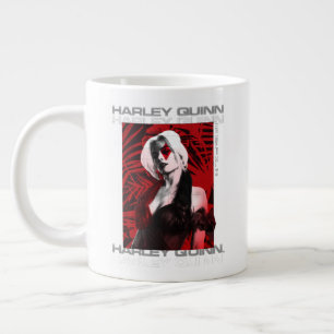 Självmordstorget   Harley Quinn Red Fern Porträt Jumbo Mugg