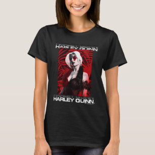 Självmordstorget Harley Quinn Red Fern Porträt T Shirt