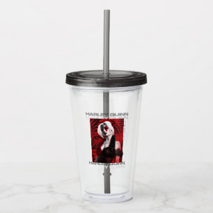 Självmordstorget Harley Quinn Red Fern Porträt Take Away Mugg