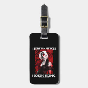 Självmordstorget Harley Quinn Red Fern Porträtt Bagagebricka