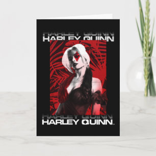 Självmordstorget Harley Quinn Red Fern Porträtt Kort