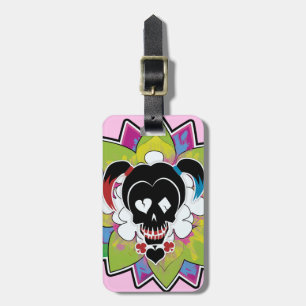 Självmordstorget Harley Quinn Skull Tatto Art Bagagebricka