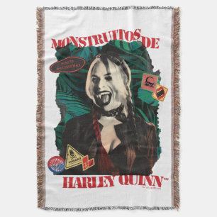 Självmordstorget Harley Quinn Winking Filt