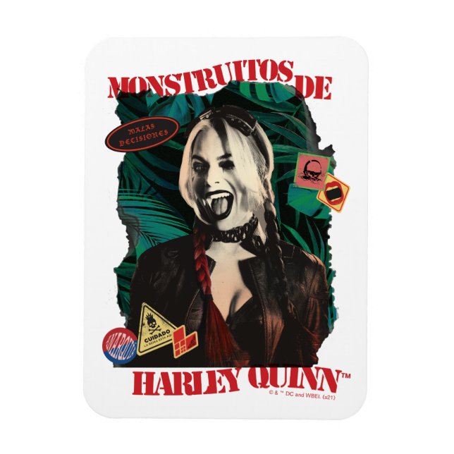 Självmordstorget | Harley Quinn Winking Magnet (Vertikal)