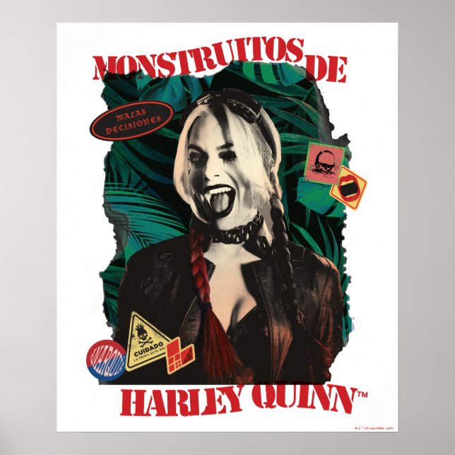 Självmordstorget | Harley Quinn Winking Poster (Framsidan)