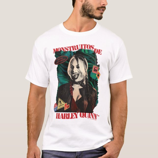 Självmordstorget | Harley Quinn Winking T Shirt (Framsida)