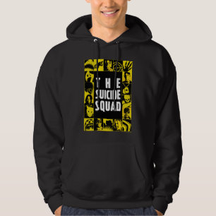 Självmordstorget Ikonblock för Gult och svart Hoodie
