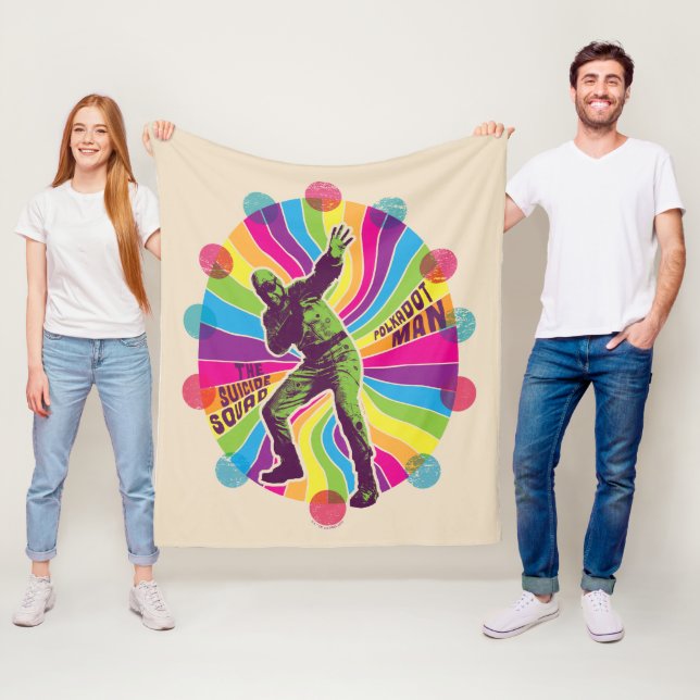 Självmordstorget | Polka-Dot Man Psychedelic Fleecefilt (På plats)