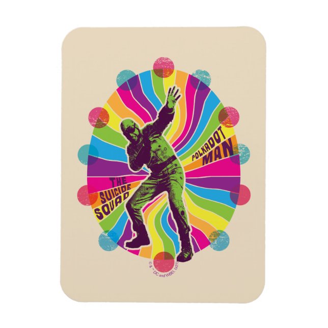 Självmordstorget | Polka-Dot Man Psychedelic Magnet (Vertikal)