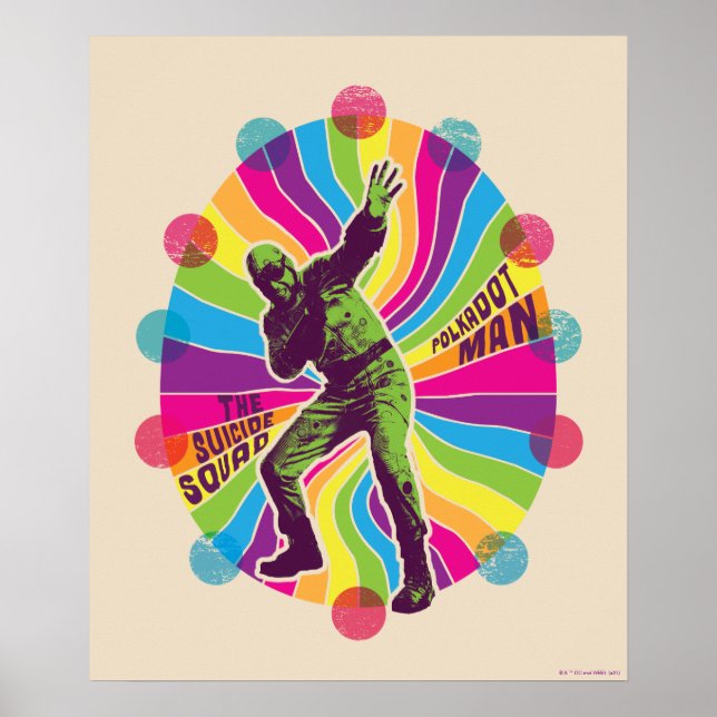 Självmordstorget | Polka-Dot Man Psychedelic Poster (Framsidan)
