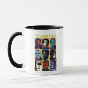 Självmordstorget Retro Grid med Amanda Waller Mugg