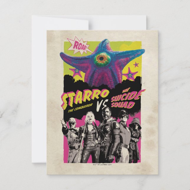 Självmordstorget | Starro Vs Suicide Squad Anteckningskort (Framsida)